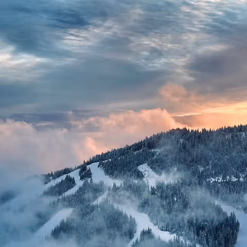 Tall Snowy mountain tops